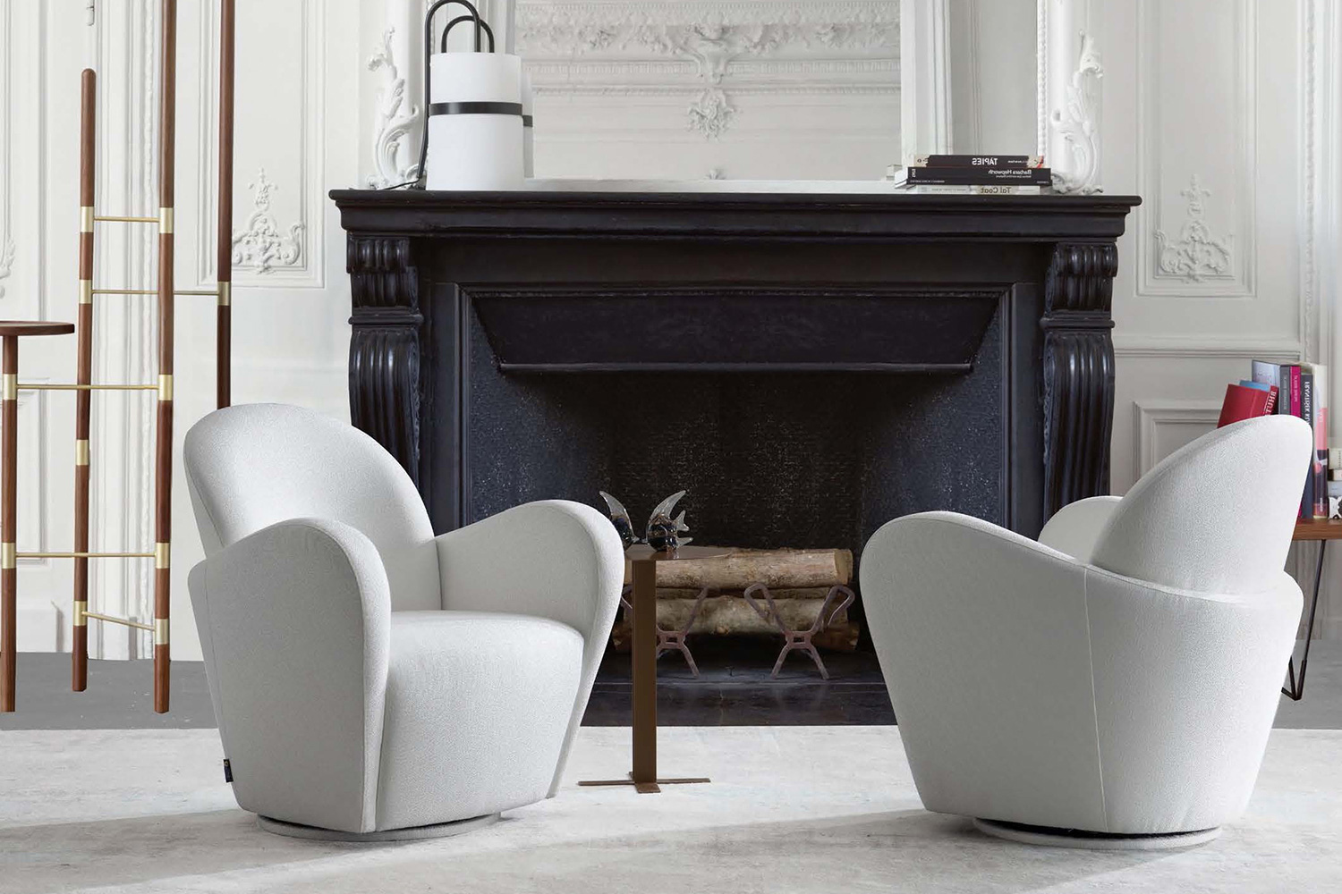 Pasargad - Elena Collection Modern Swivel Chair