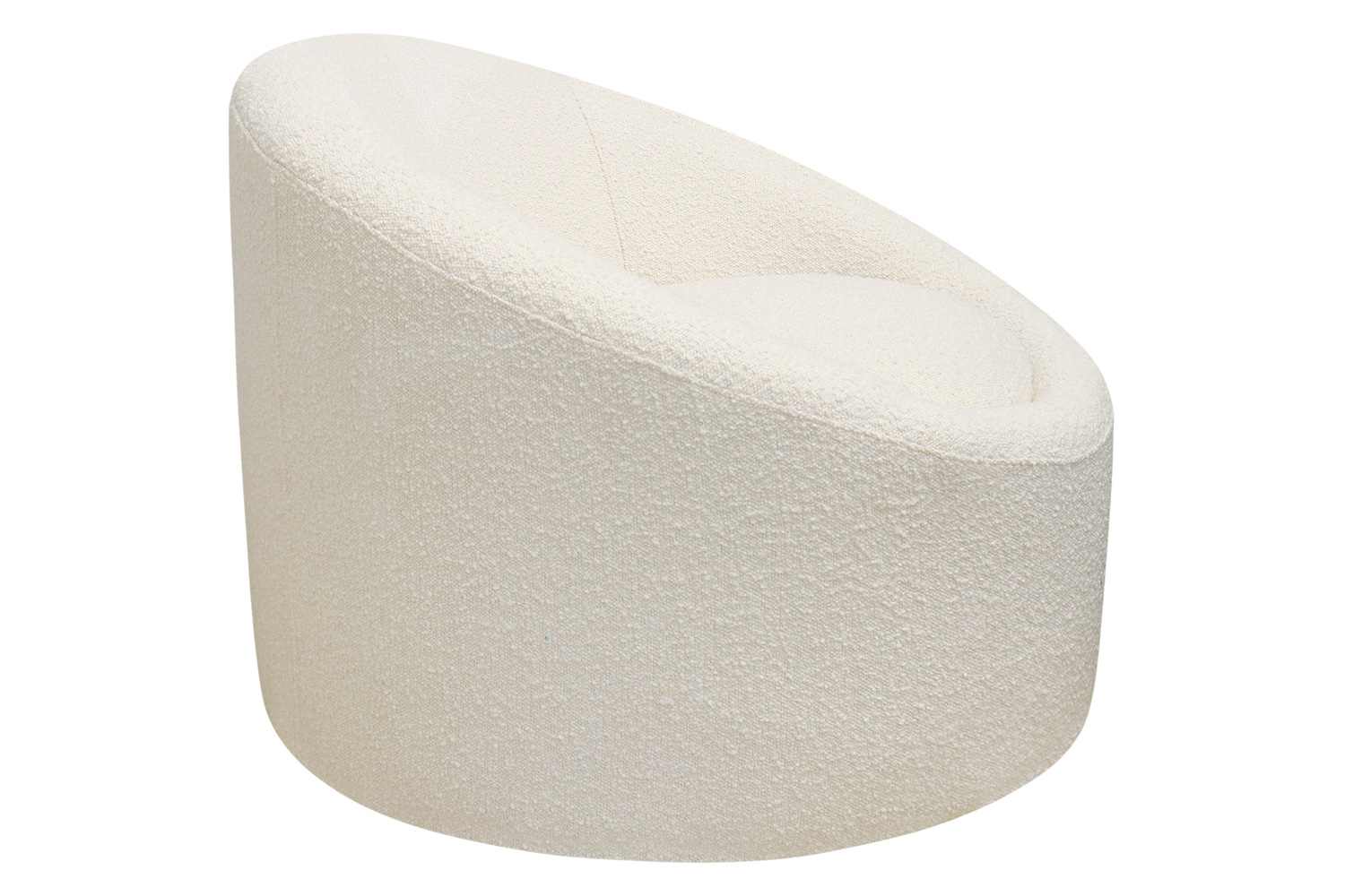Pasargad Sienna Collection Modern Swivel Chair - White