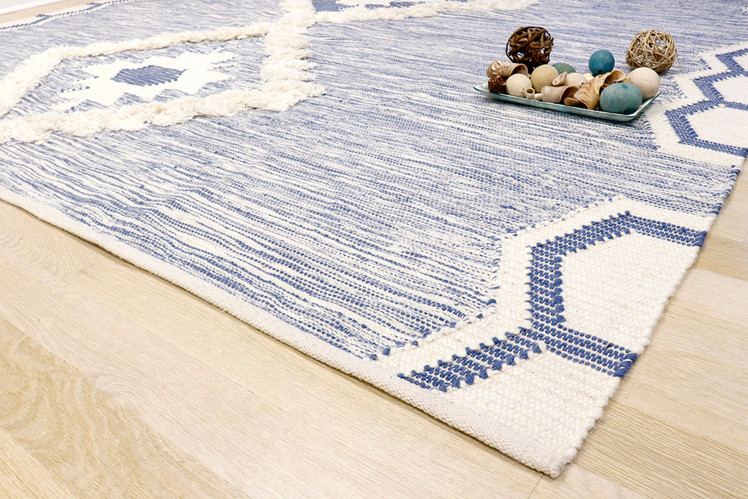 Pasargad Santa Fe Collection Cotton and Wool Area Rug (SF-03 8X10) - 96'' x 120''