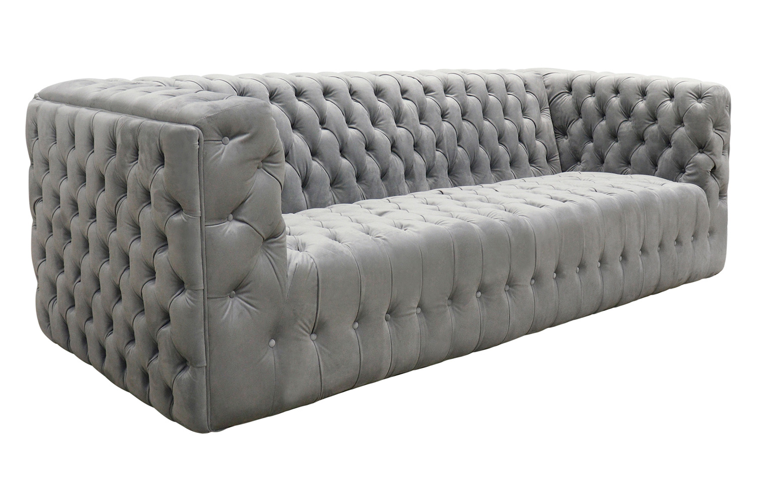 Pasargad - Vicenza Collection Velvet Tufted Sofa