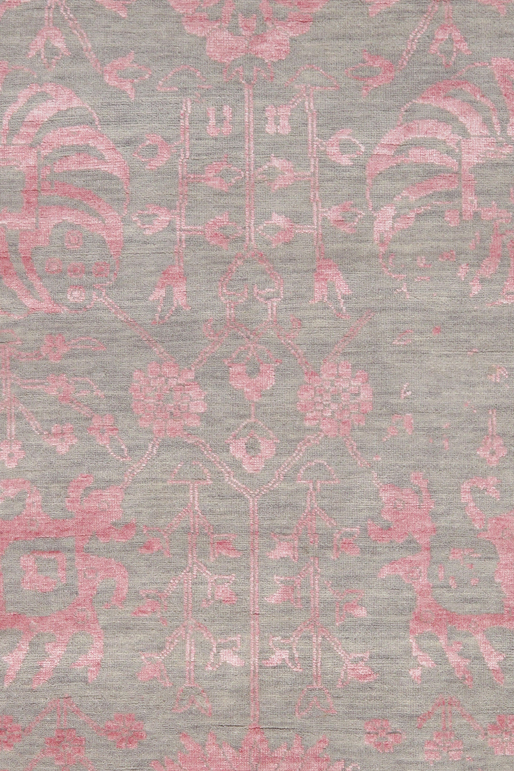 Pasargad - Transitional Collection Hand-Knotted Silk and Wool Area Rug VASE-3BP