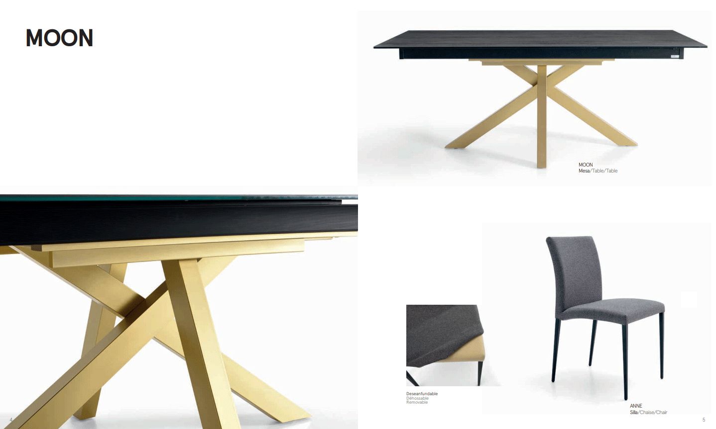 Pure Designs Nordic Table 160x100 W/2 Extensions