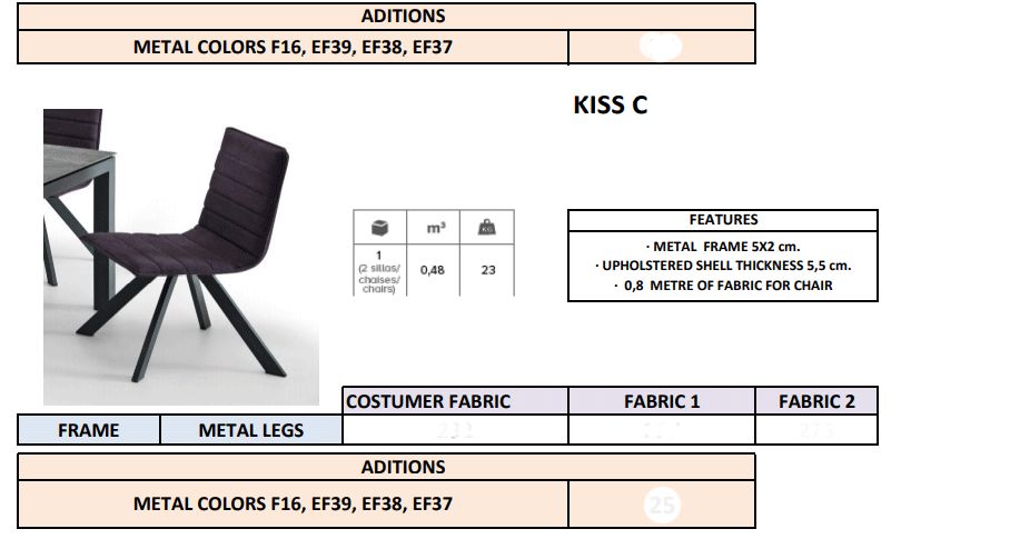 Pure Designs - Crossfire Table w/Kiss Chairs Set