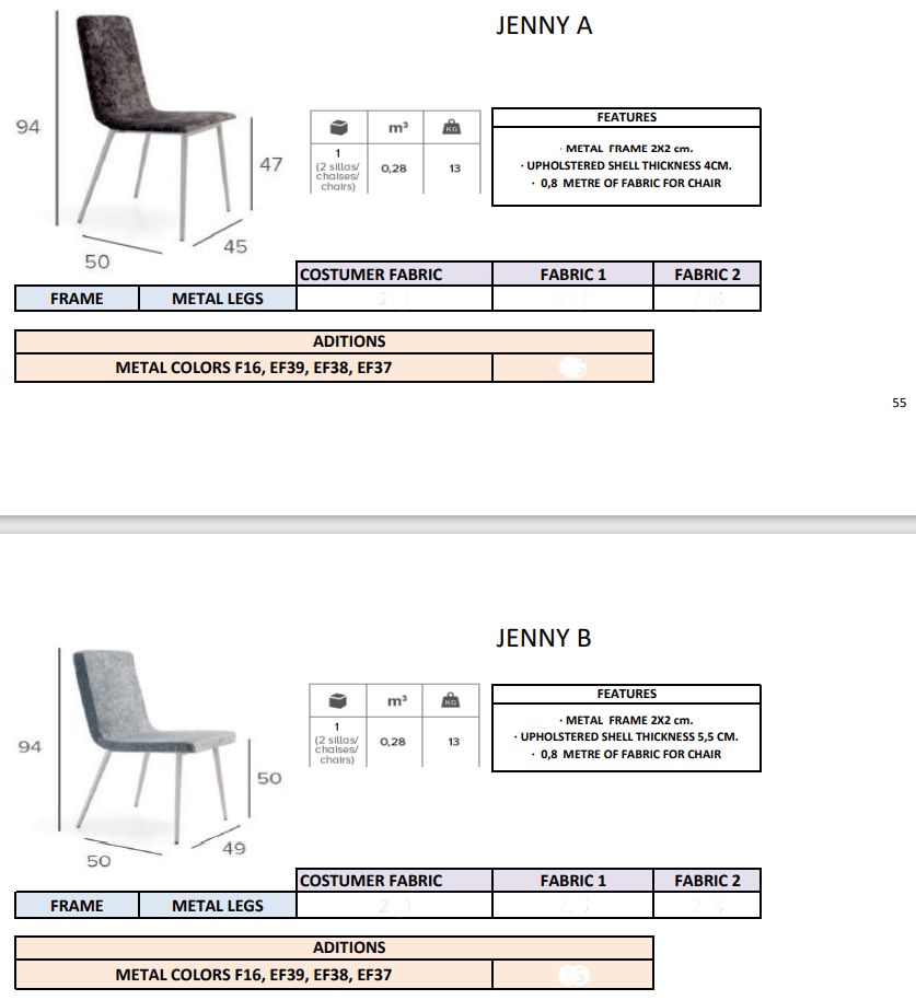 Pure Designs - Zara Dining w/Jenny Chairs Set