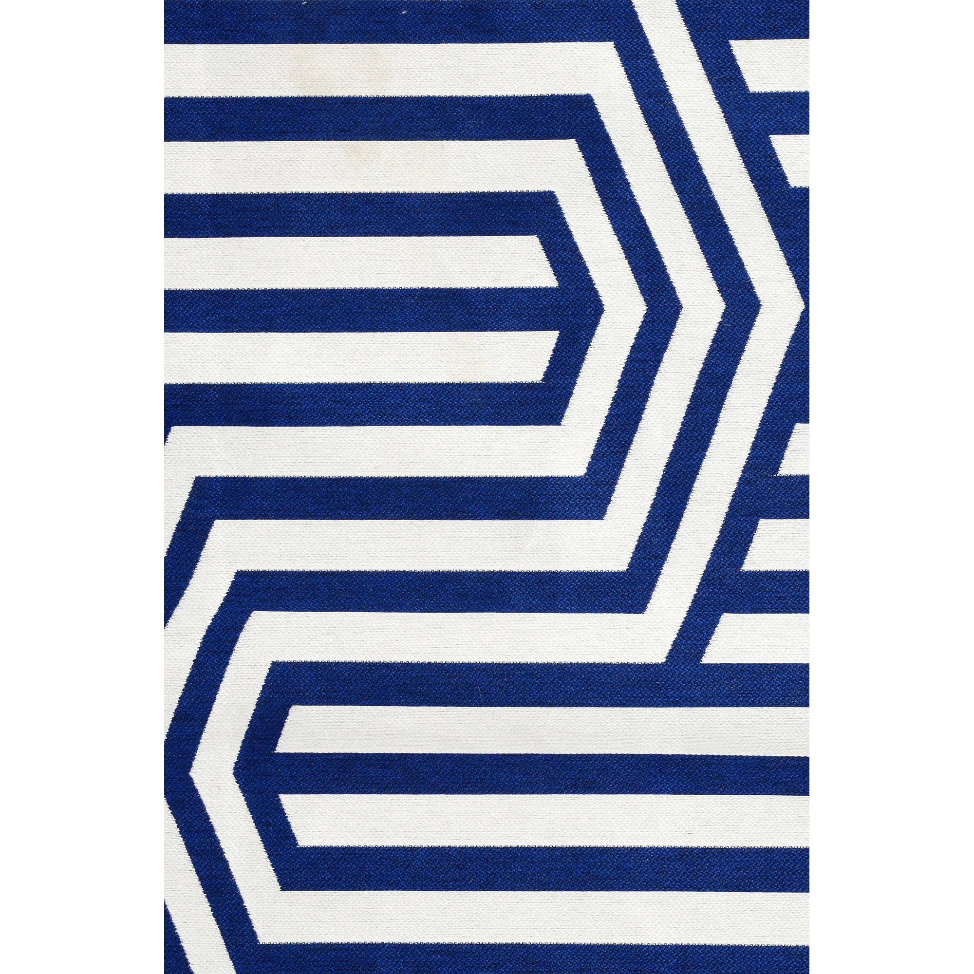 Renwil Bluebell Rug - Blue/White, 5" X 8"