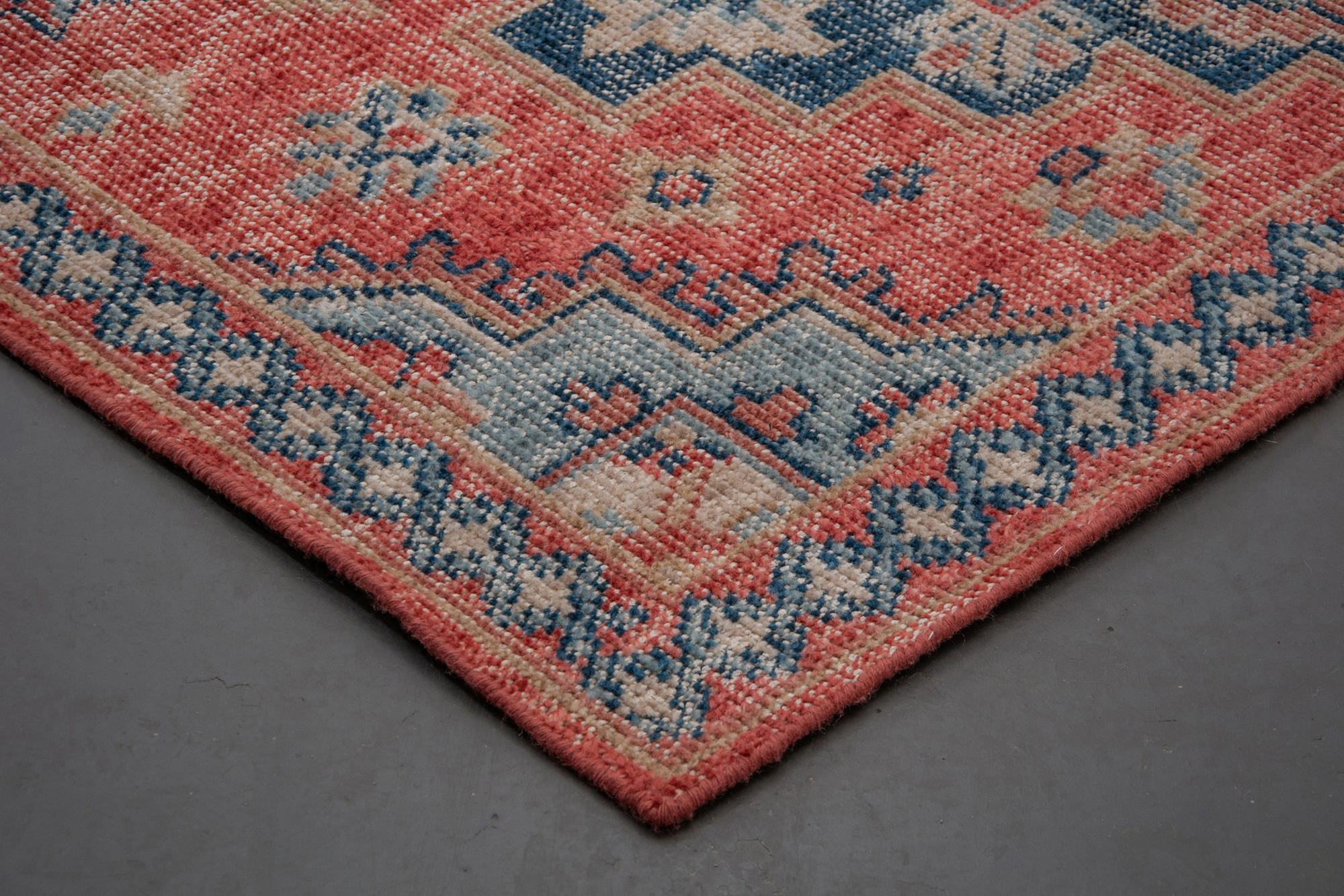 Renwil Turkmen Rug - Red, 5" x 8"