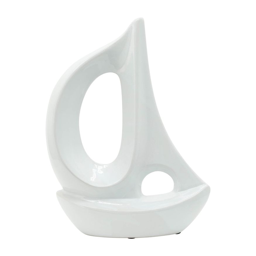 Sagebrook - 13" Ceramic Sailboat
