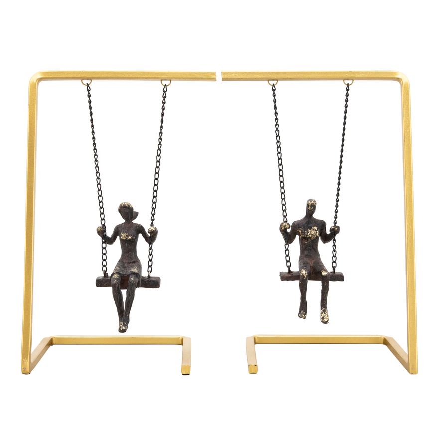 Sagebrook - Swinging People Bookends (Set Of 2)