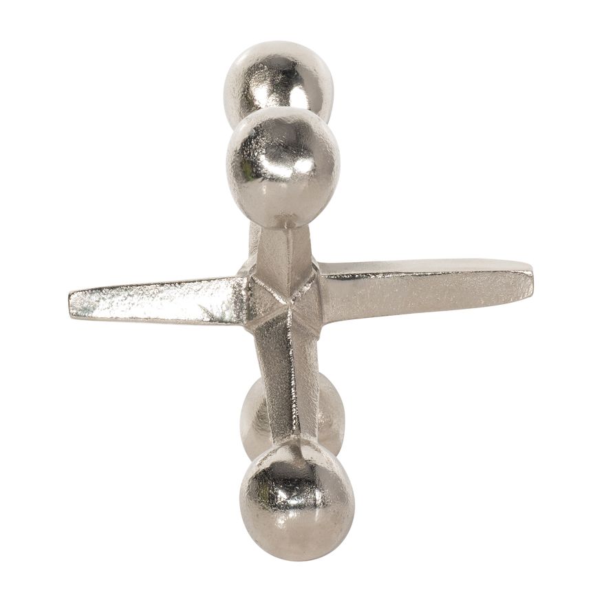 Sagebrook 5" Metal Jacks Decor - Silver
