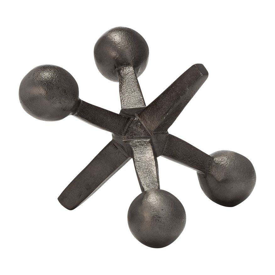 Sagebrook - 8" Metal Jacks Sculpture