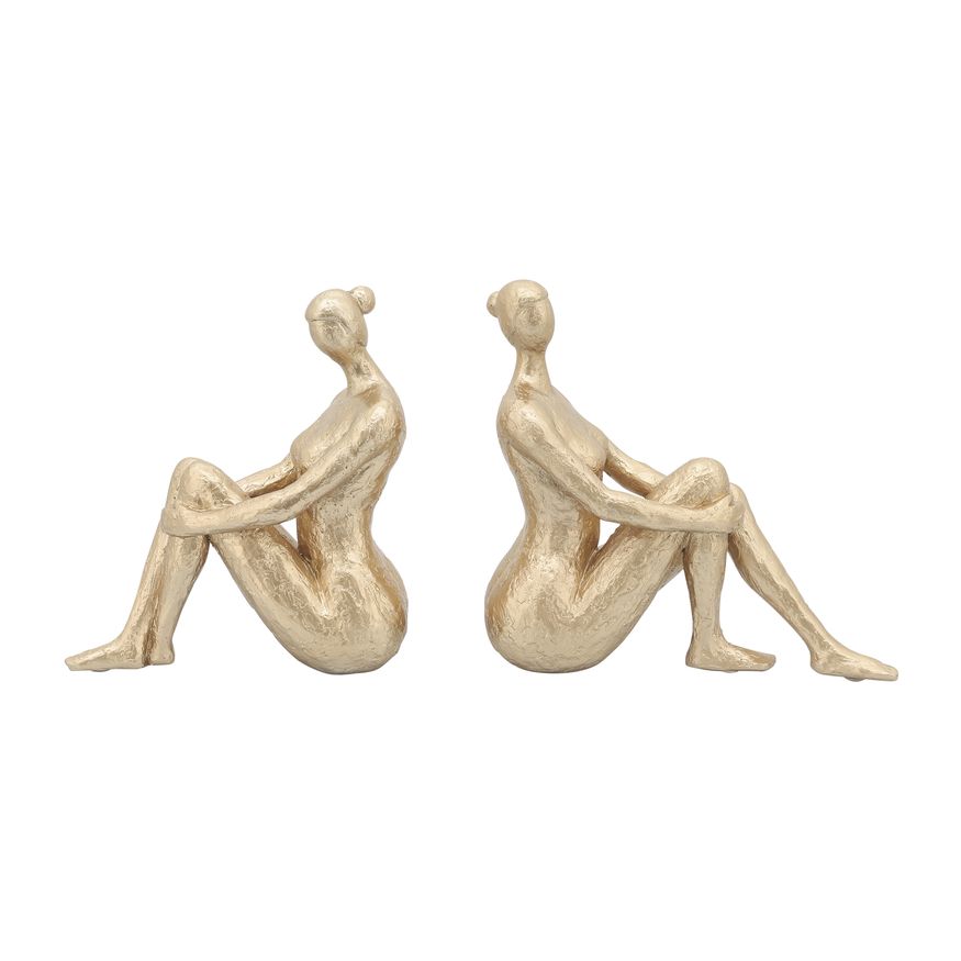 Sagebrook - Resin Lady Bookends (Set Of 2)