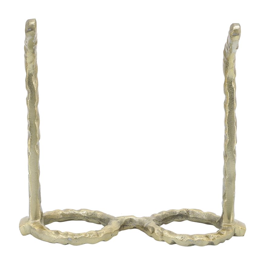 Sagebrook Aluminum Glasses Sculpture - Gold