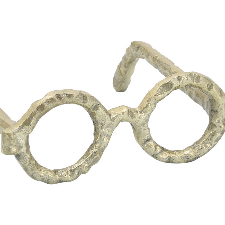 Sagebrook Aluminum Glasses Sculpture - Gold