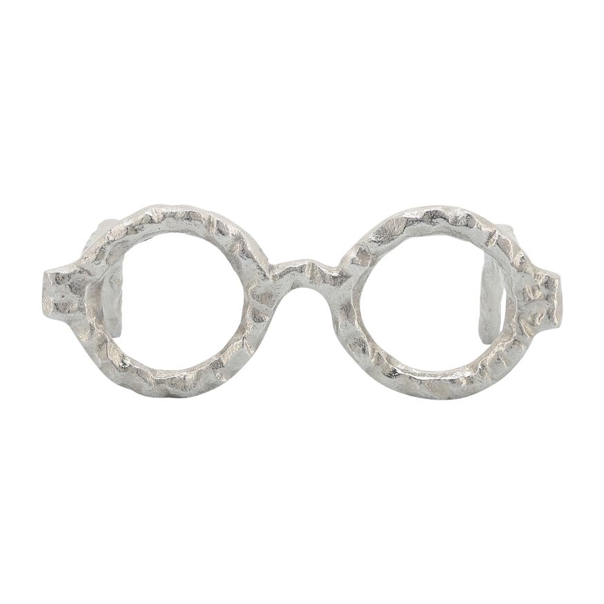 Sagebrook Aluminum Glasses Sculpture - Silver
