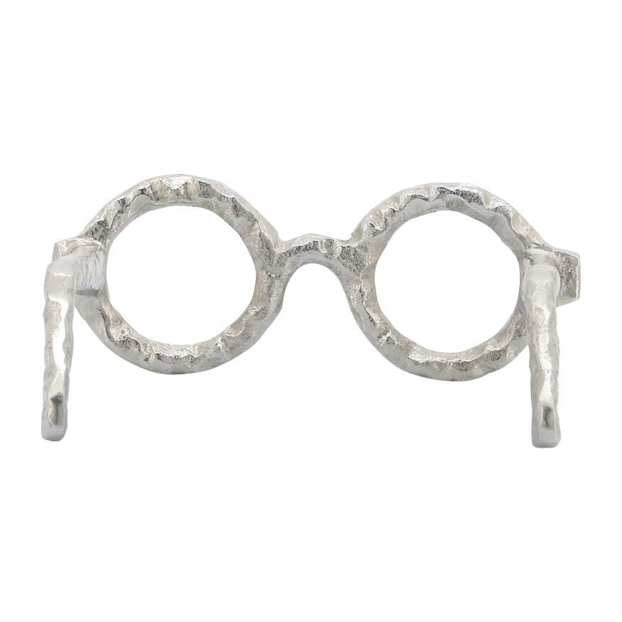 Sagebrook Aluminum Glasses Sculpture - Silver
