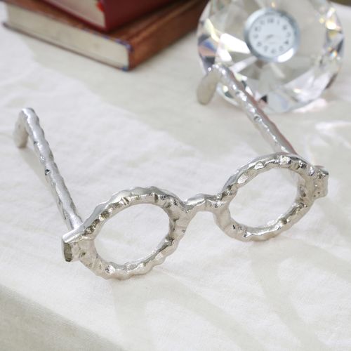 Sagebrook Aluminum Glasses Sculpture - Silver