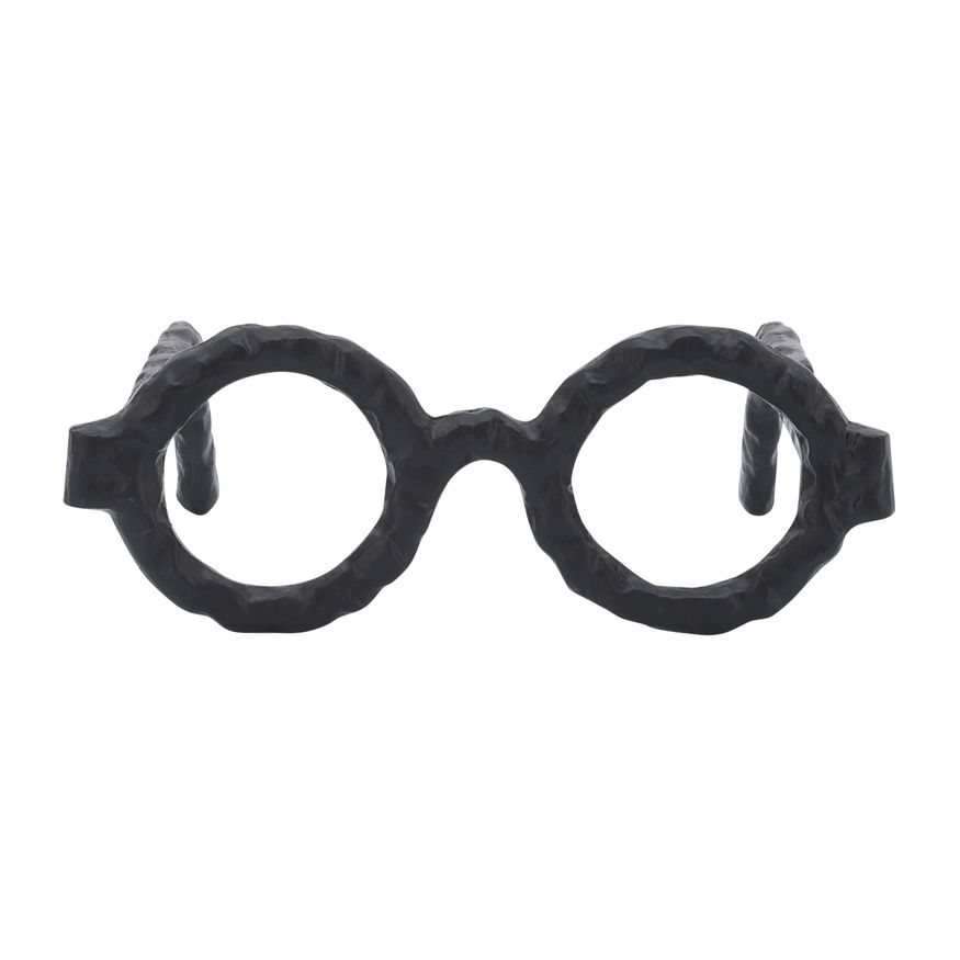 Sagebrook Aluminum Glasses Sculpture - Black