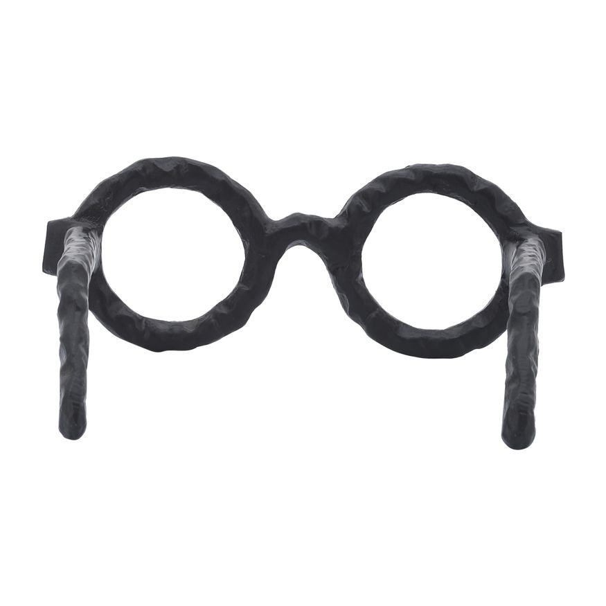 Sagebrook Aluminum Glasses Sculpture - Black