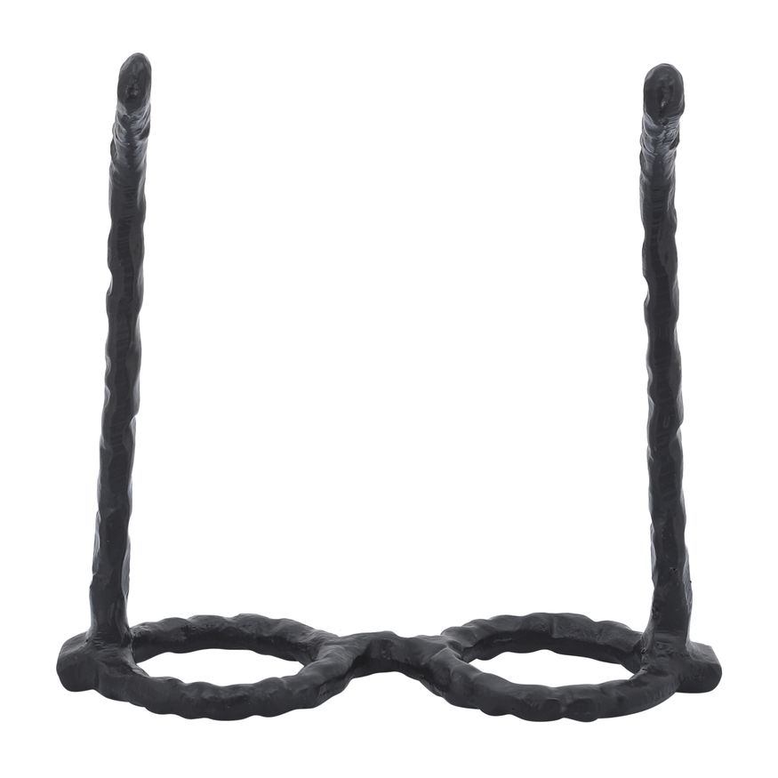 Sagebrook Aluminum Glasses Sculpture - Black