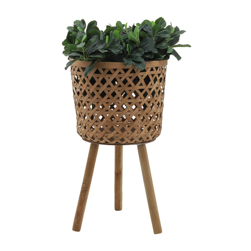 Sagebrook Bamboo Planters (Set Of 3) - Natural