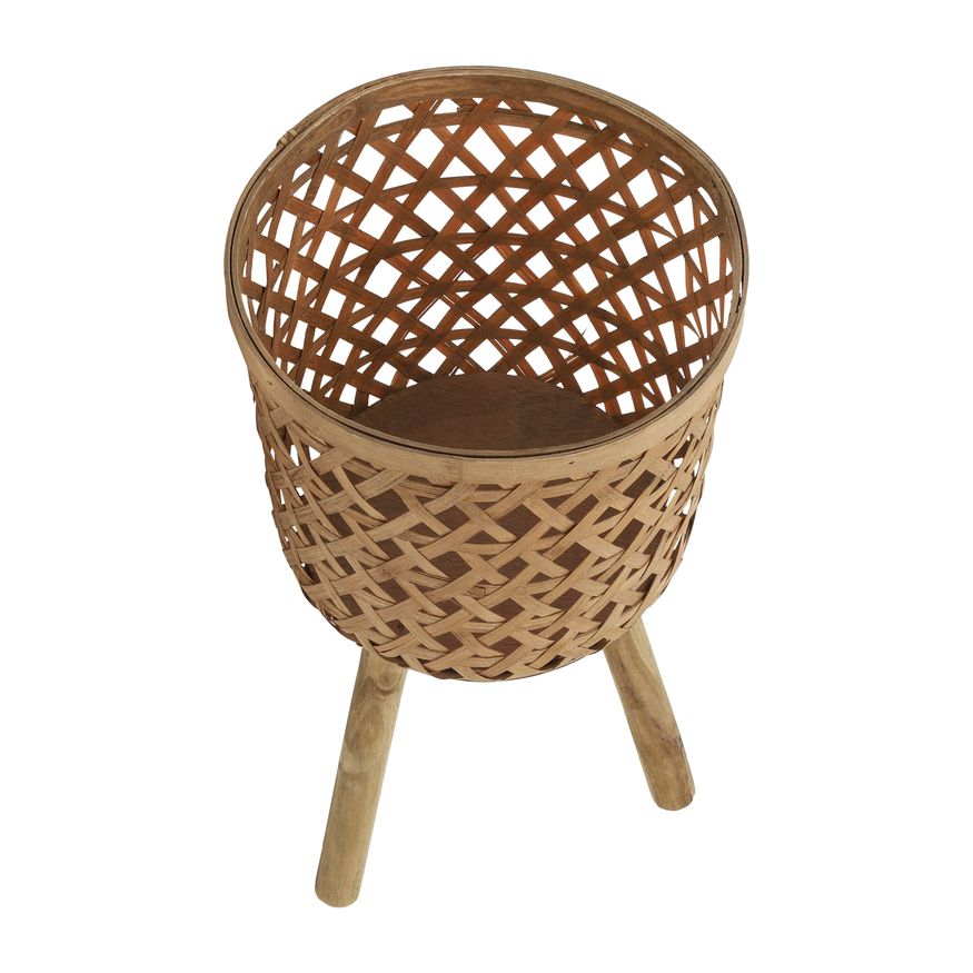Sagebrook Bamboo Planters (Set Of 3) - Natural