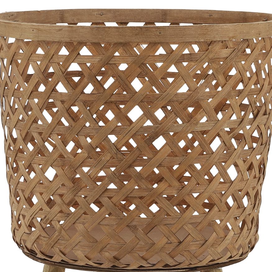Sagebrook Bamboo Planters (Set Of 3) - Natural