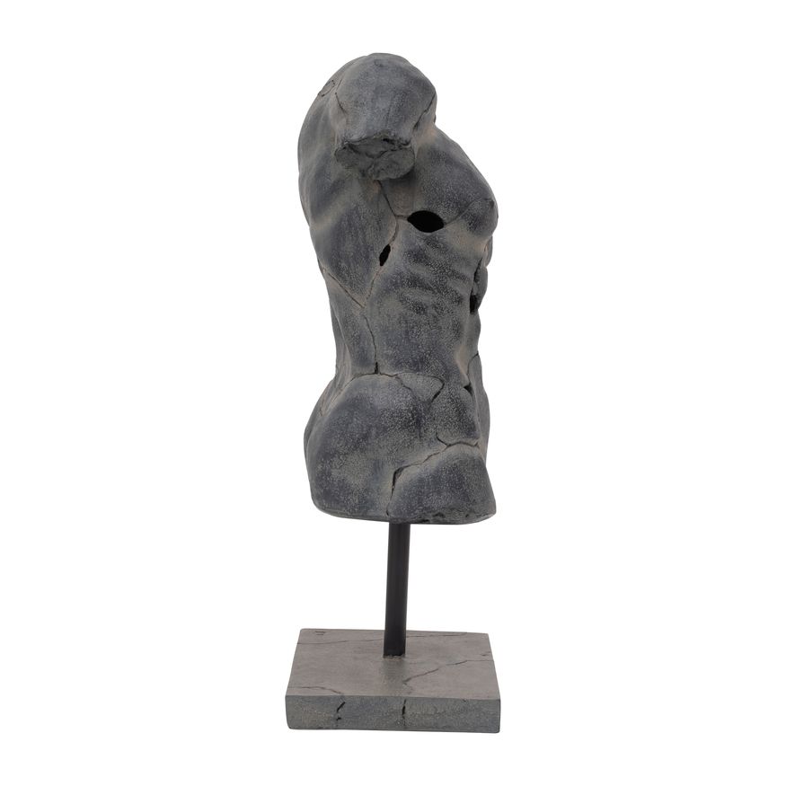 Sagebrook Cracked Torso Sculpture - Brown