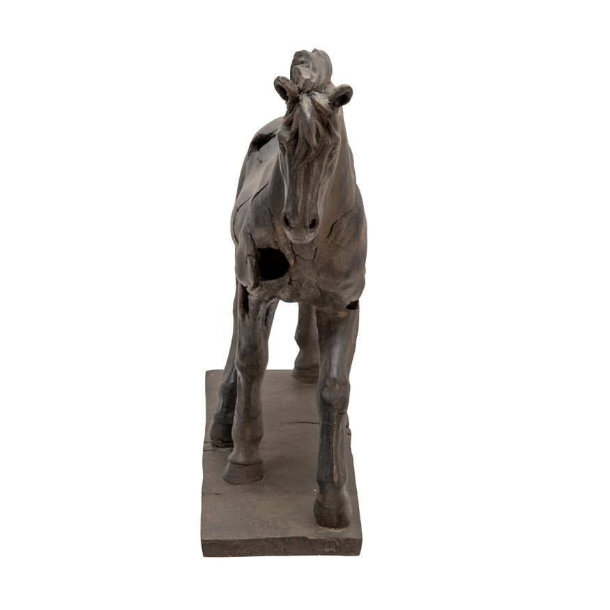 Sagebrook - Cracked Horse Sculpture in Brown