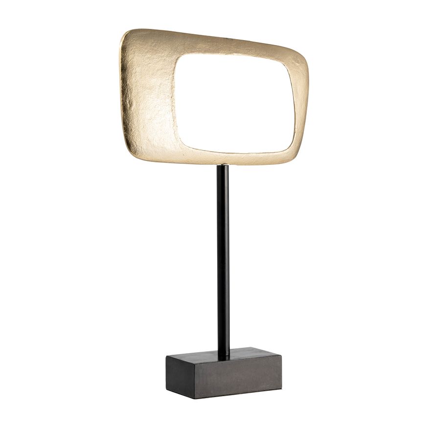 Sagebrook - 21.75" Aluminum Rhombus On Stand in Gold