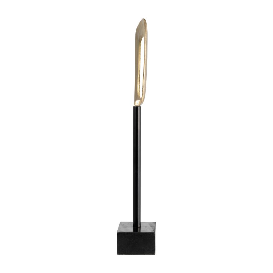Sagebrook - 21.75" Aluminum Rhombus On Stand in Gold