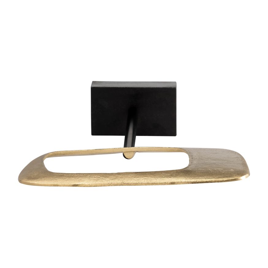 Sagebrook - 21.75" Aluminum Rhombus On Stand in Gold