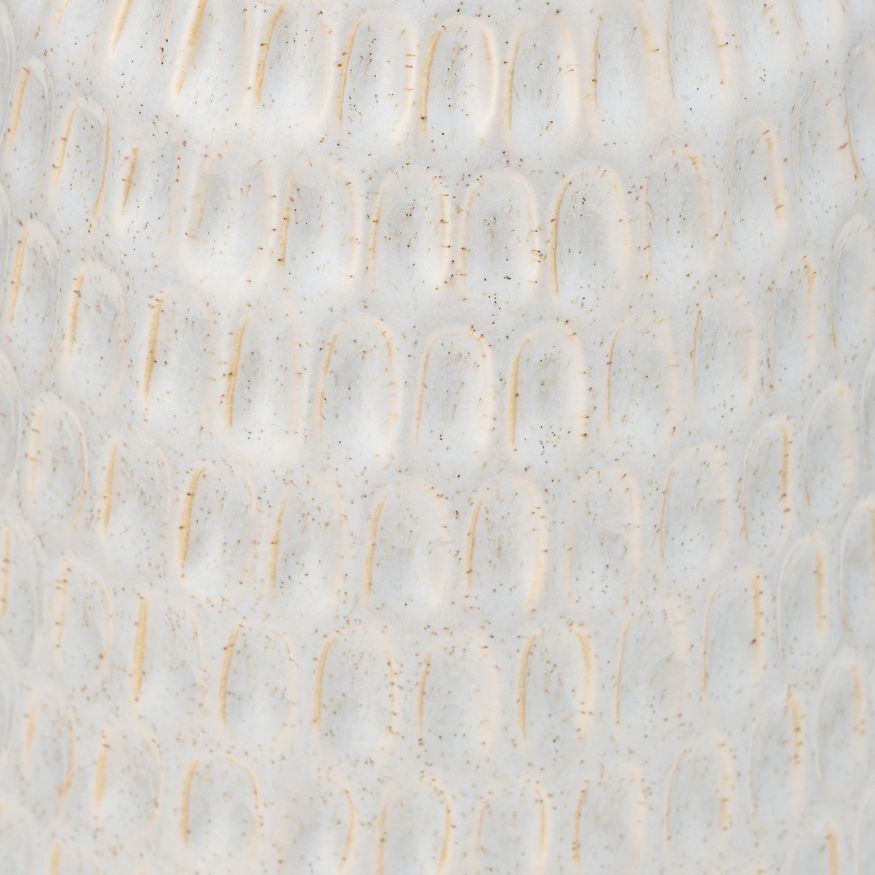 Sagebrook 12" Ceramic Dimpled Vase - Oatmeal