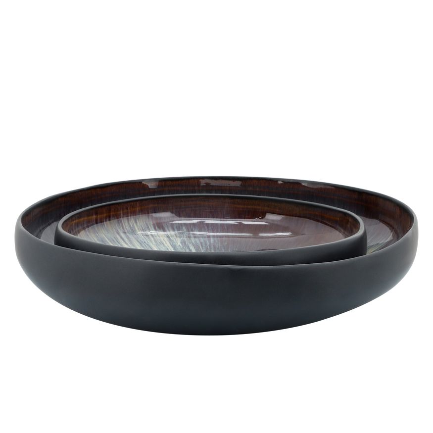 Sagebrook - 12"/15" Ceramic Bowls (Set Of 2)
