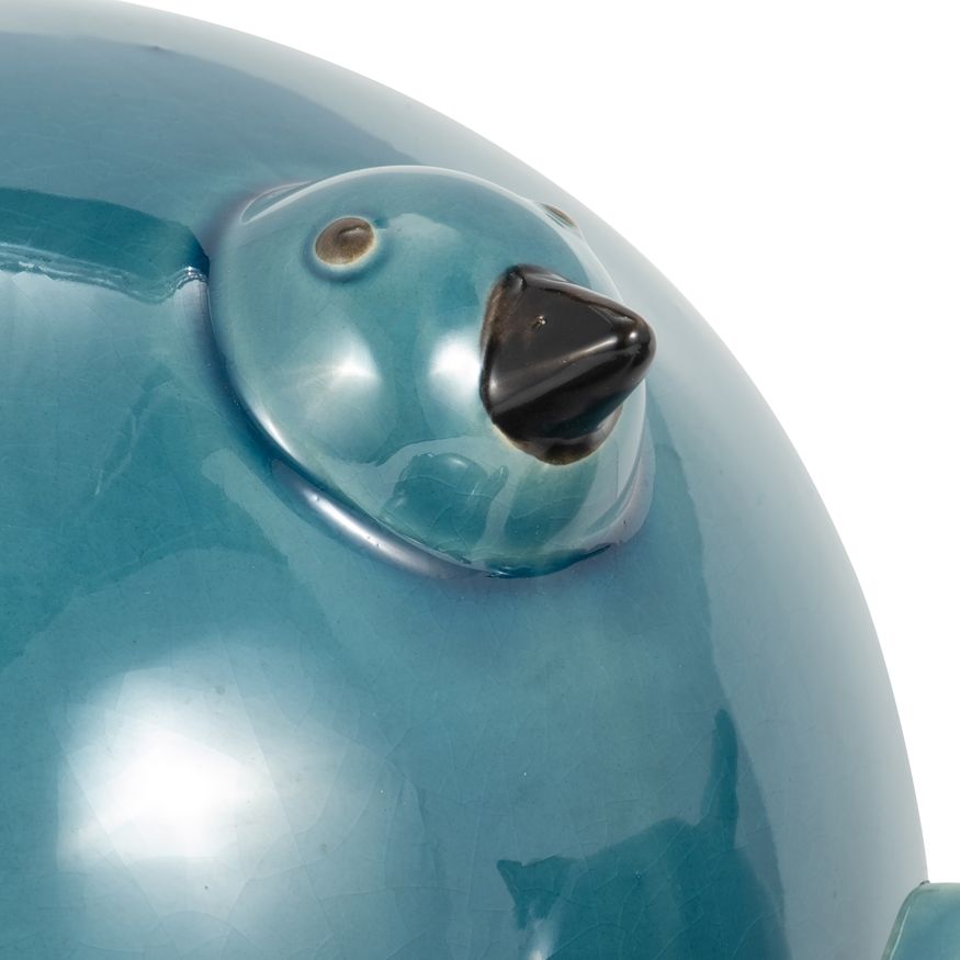 Sagebrook 7.5" Ceramic Birds (Set Of 3) - Teal
