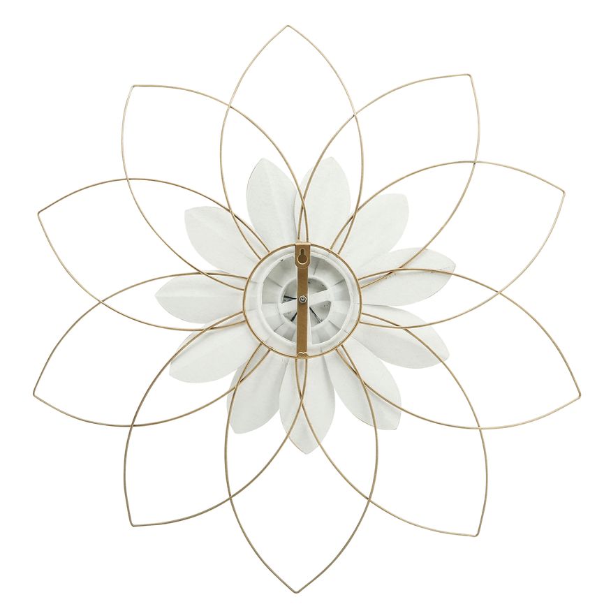 Sagebrook - Metal Wall Flower in White/Blue