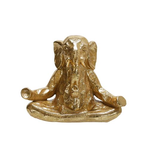 Sagebrook - 8" Polyresin Meditating Elephant
