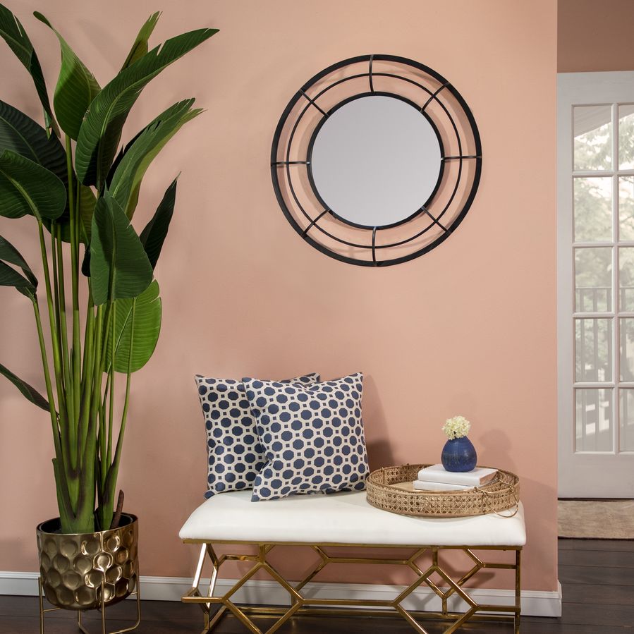 Sagebrook Metal Frame Wall Mirror - Black
