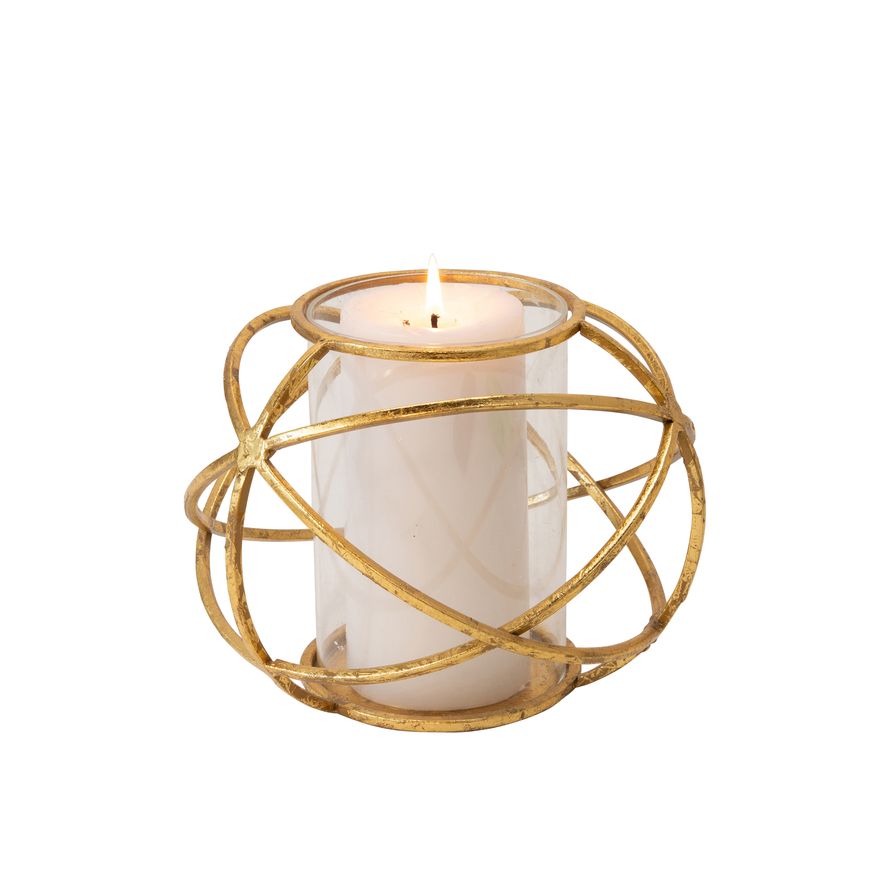 Sagebrook - 12" Ceramic Bead Candle Holder