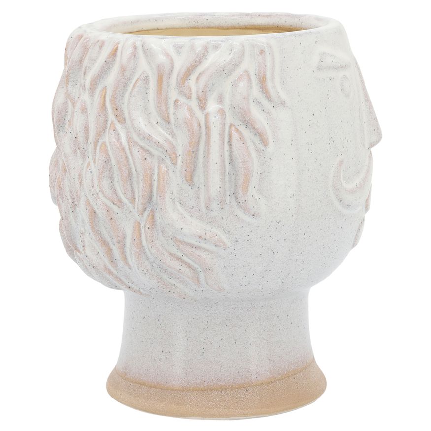 Sagebrook 6" Grandpa Face Planter - Ivory