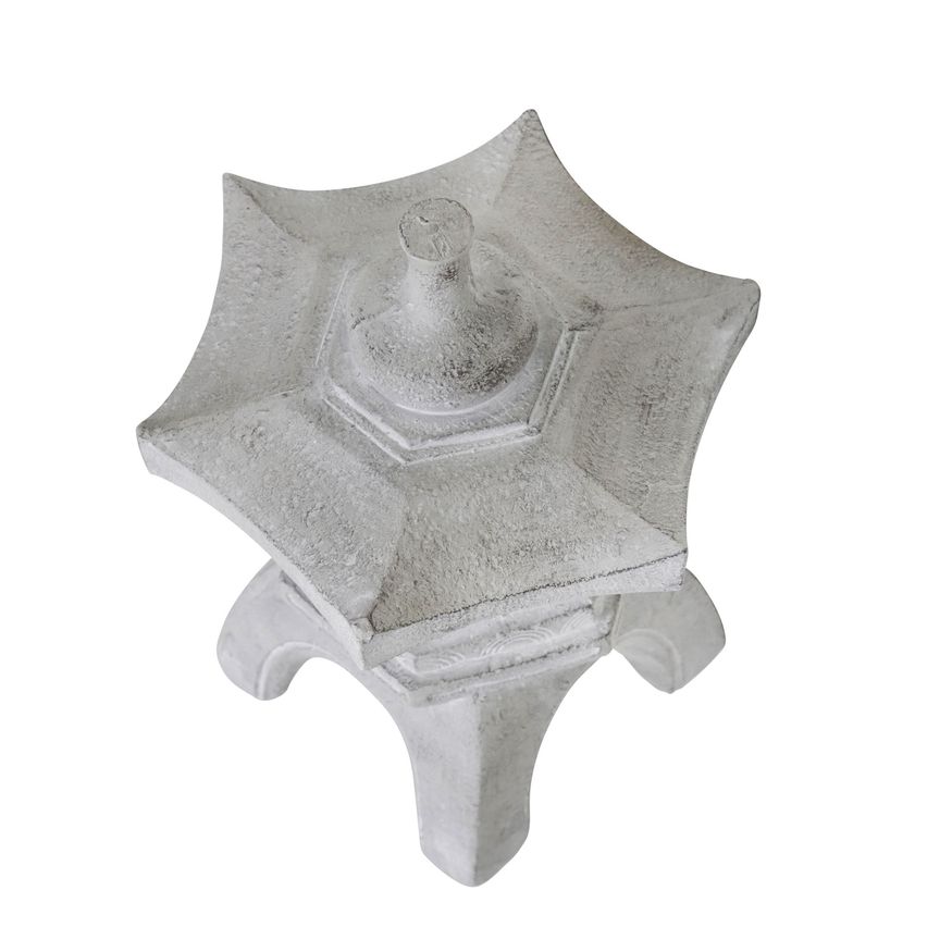 Sagebrook - 17" Temple Lighthouse Decor in Gray