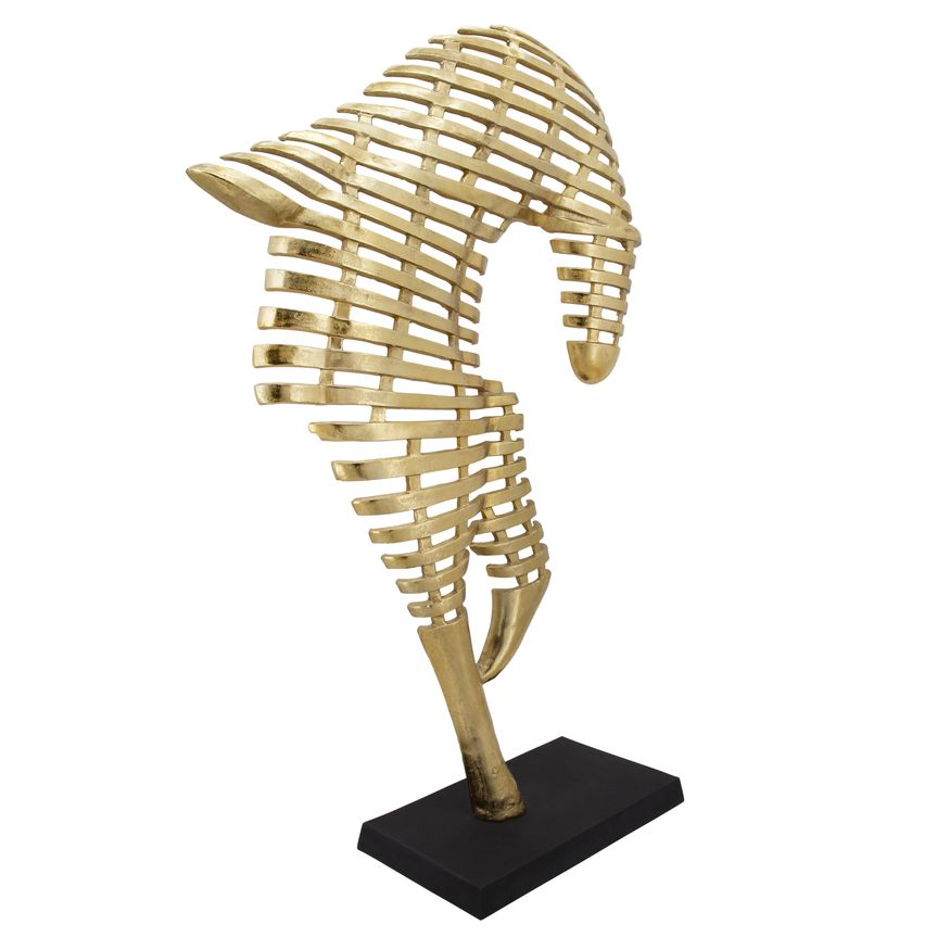 Sagebrook - 64" Metal Horse Sculpture in Gold