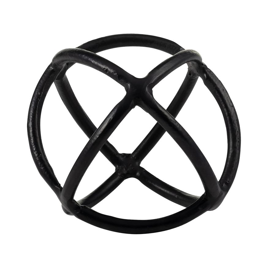 Sagebrook - 9" Metal Orb Decor