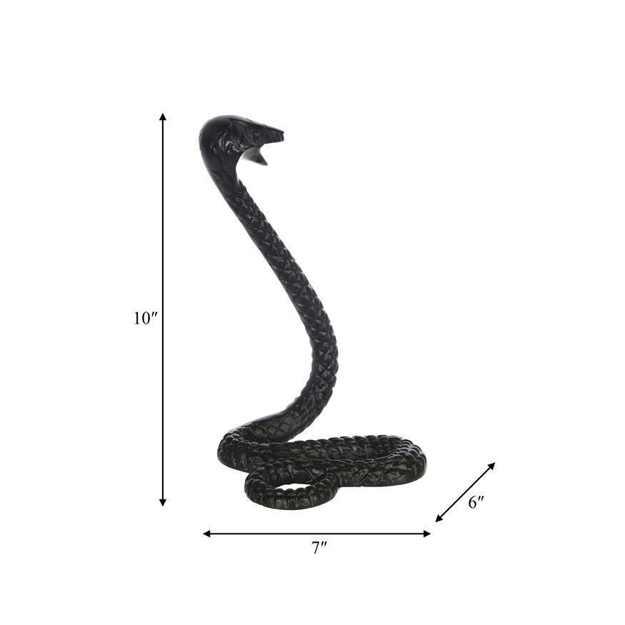 Sagebrook 10" Metal Snake - Black