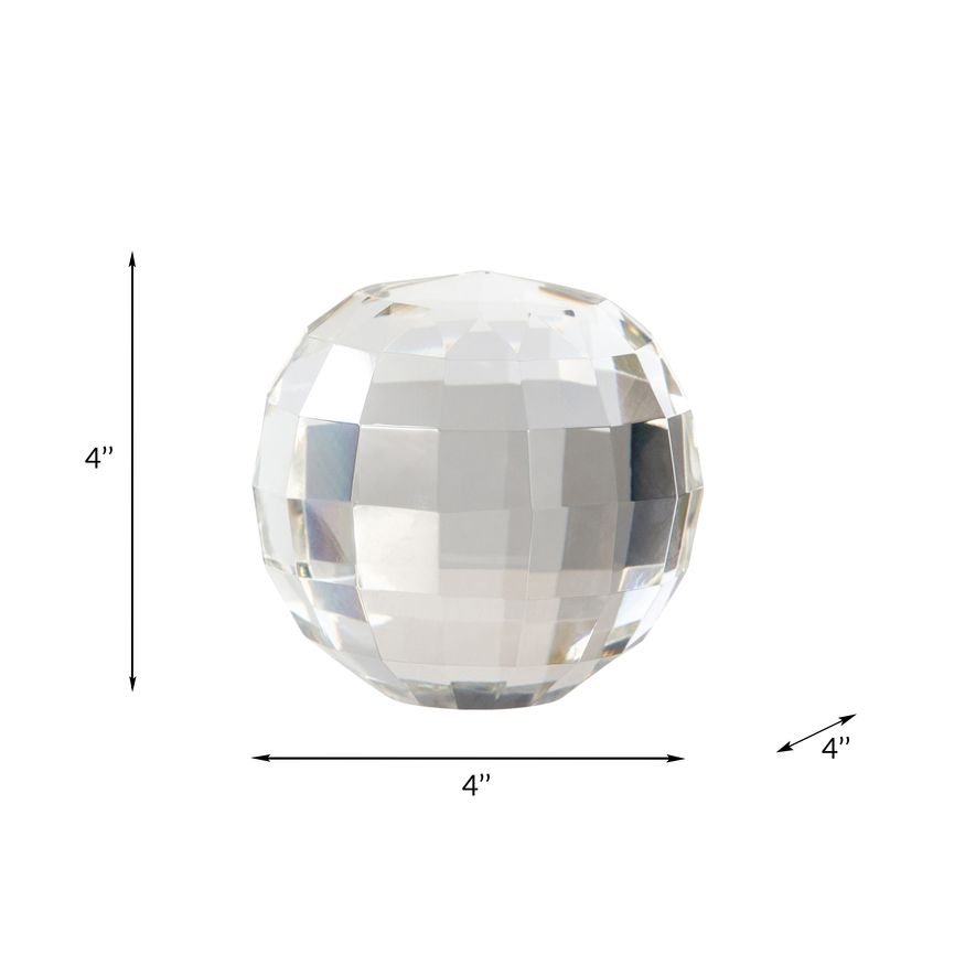 Sagebrook - 9" Metal Orb Decor