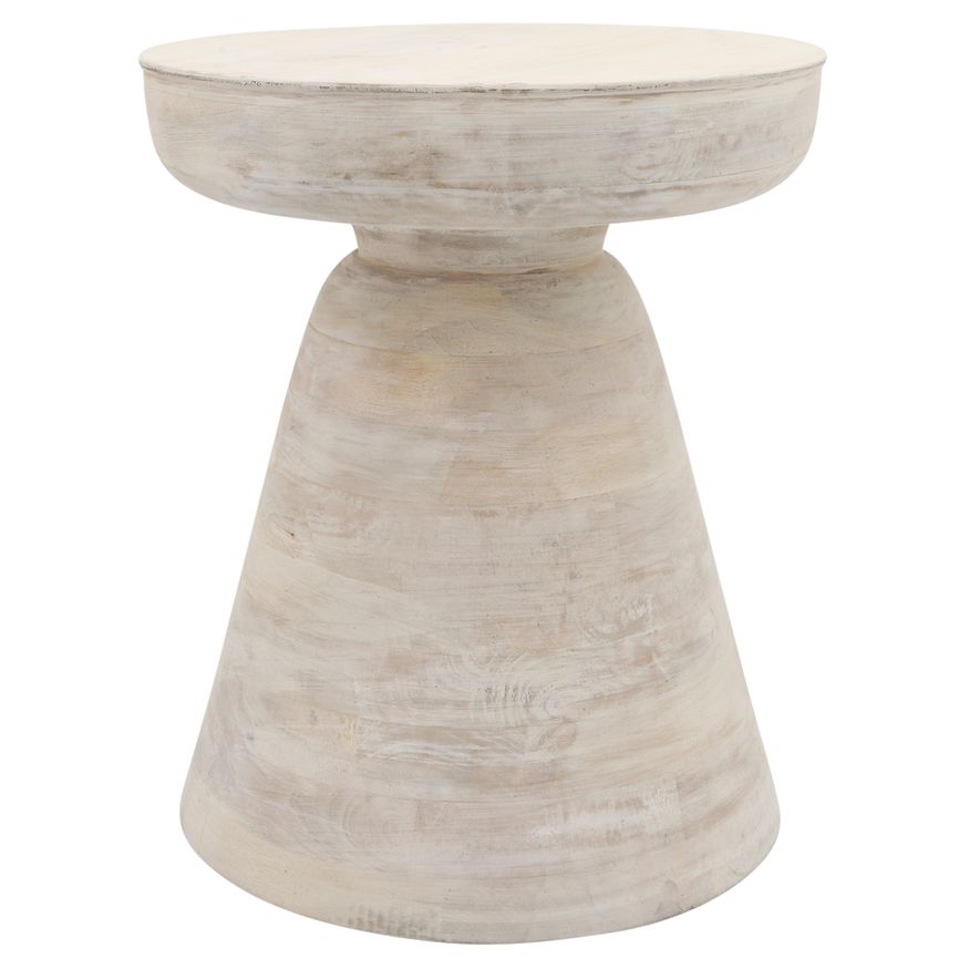 Sagebrook Wood Side Table - White