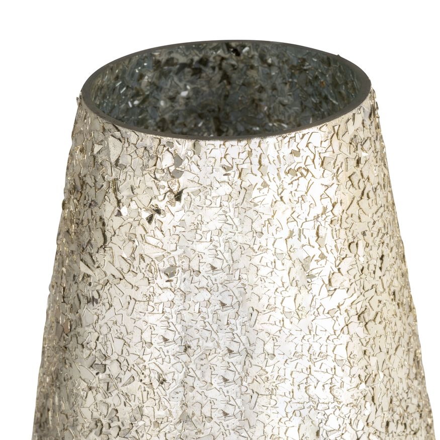 Sagebrook - 18" Crackled Vase in Plum Ombre