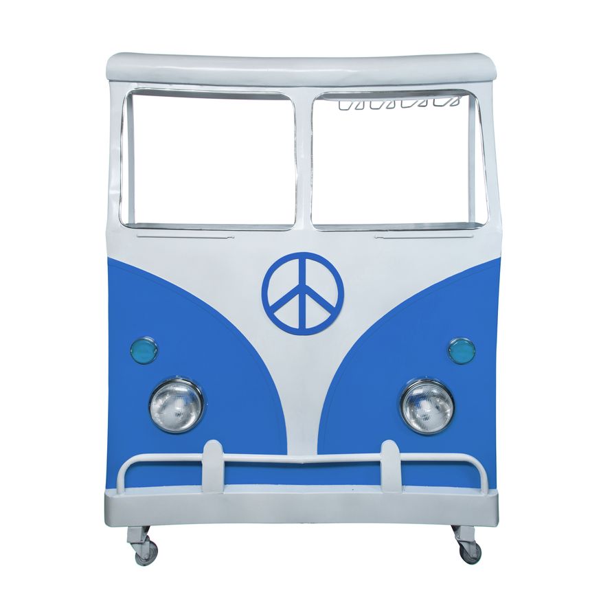 Sagebrook Metal Bus Kombi Bar - Aqua