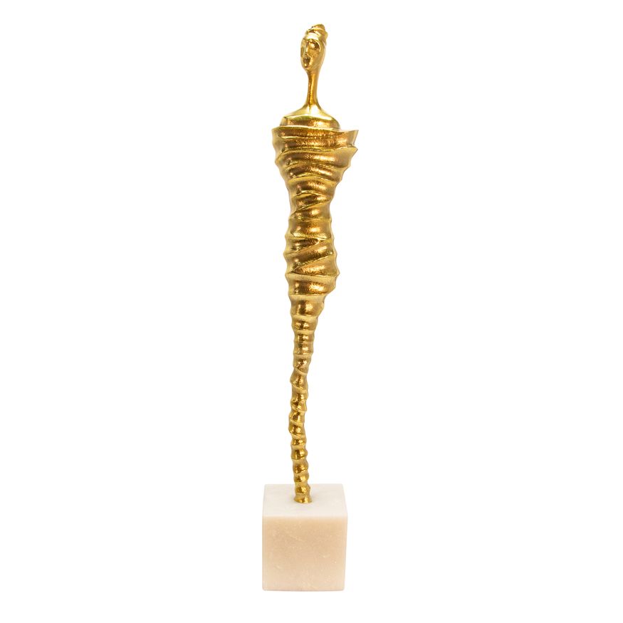 Sagebrook 27" Metal Modern Male Mummy Decor - Gold