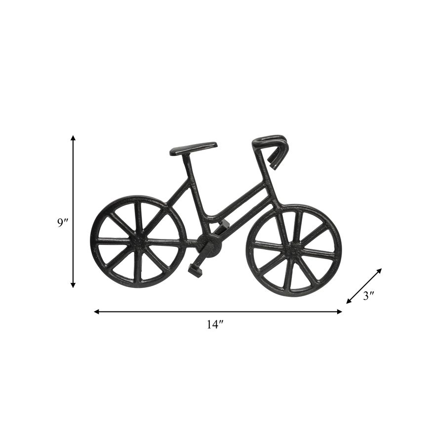 Sagebrook 9" Metal Bicycle - Black
