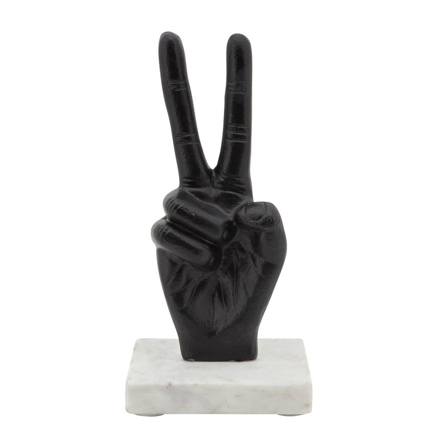 Sagebrook - 8" Metal Peace Sign